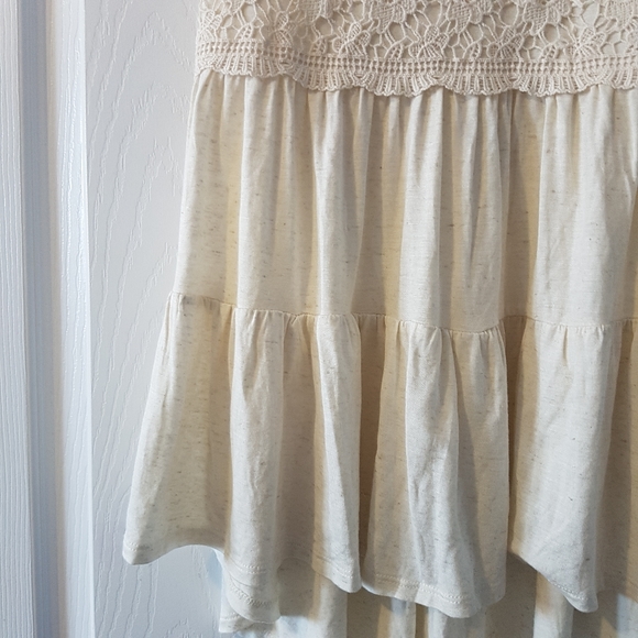 White boho floral lace tank top blouse - Picture 3 of 6